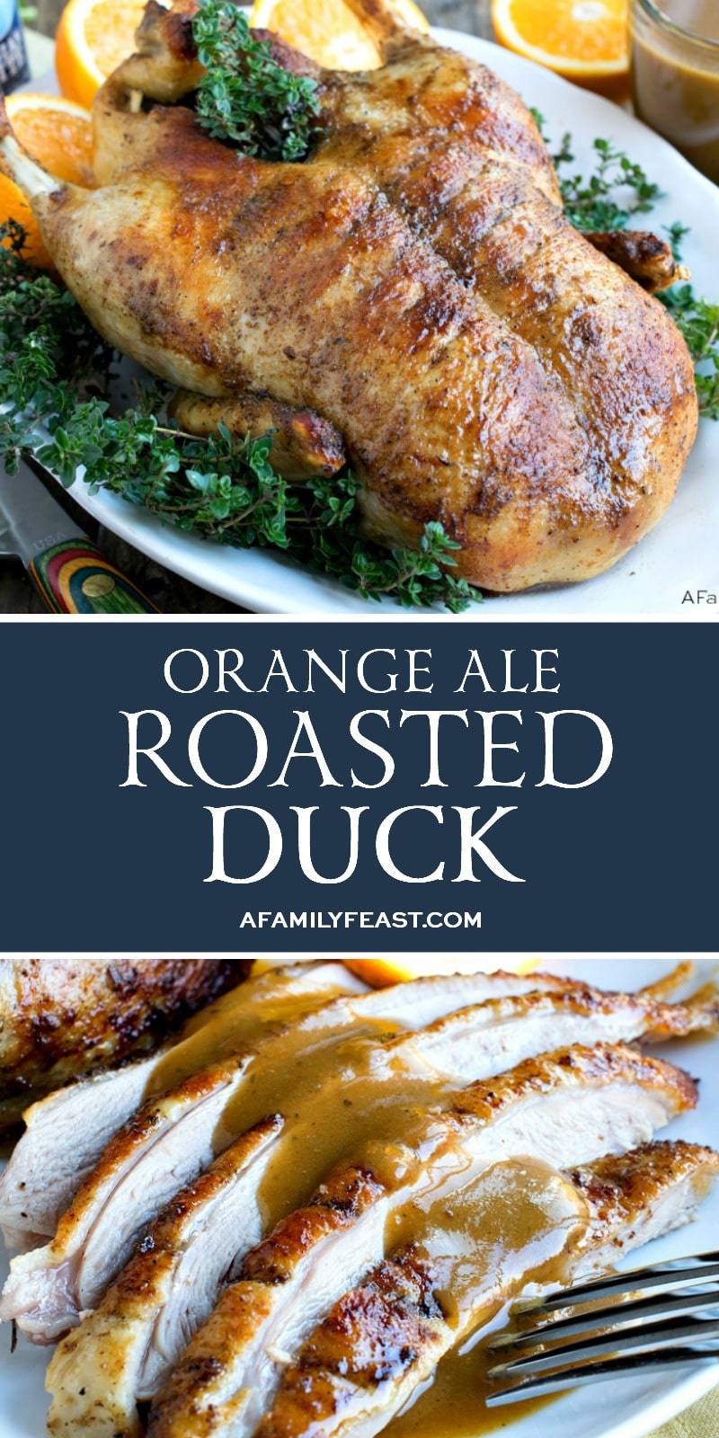 Orange Ale Roasted Duck 