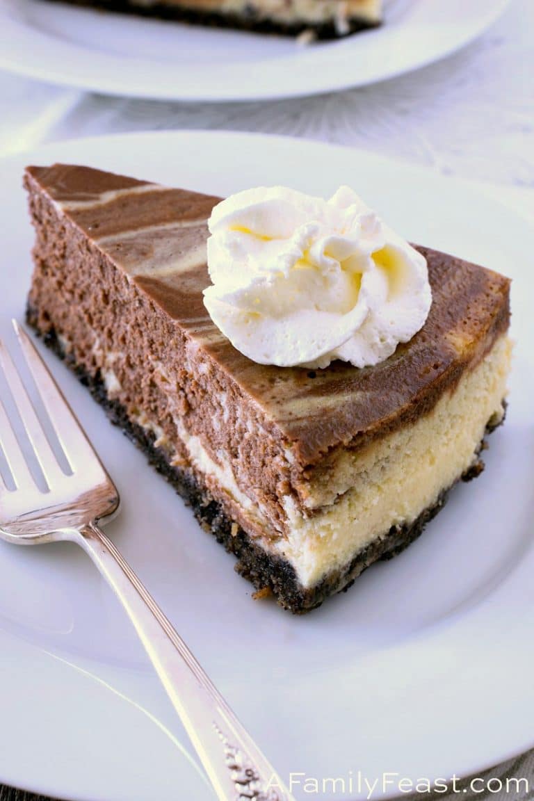 Eggnog Marble Cheesecake