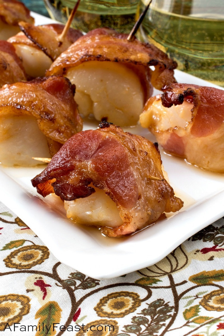 Scallops Wrapped in Bacon A Family Feast®