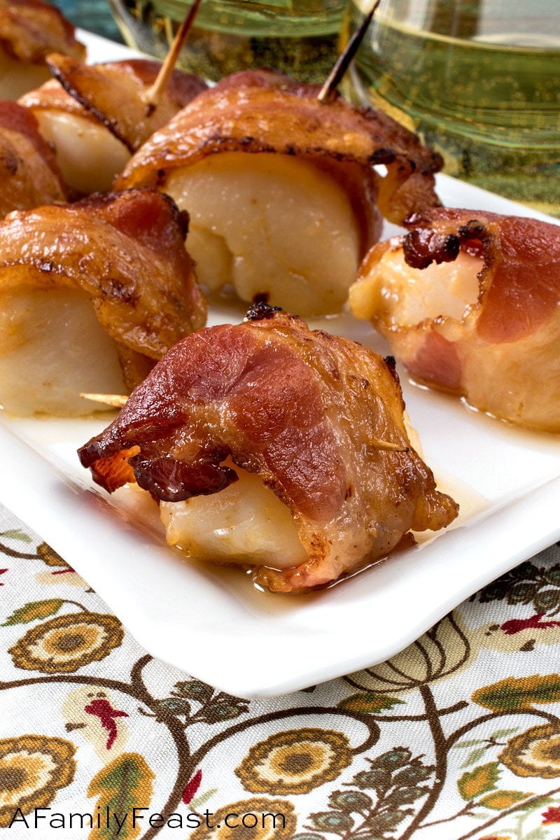 Scallops Wrapped in Bacon 