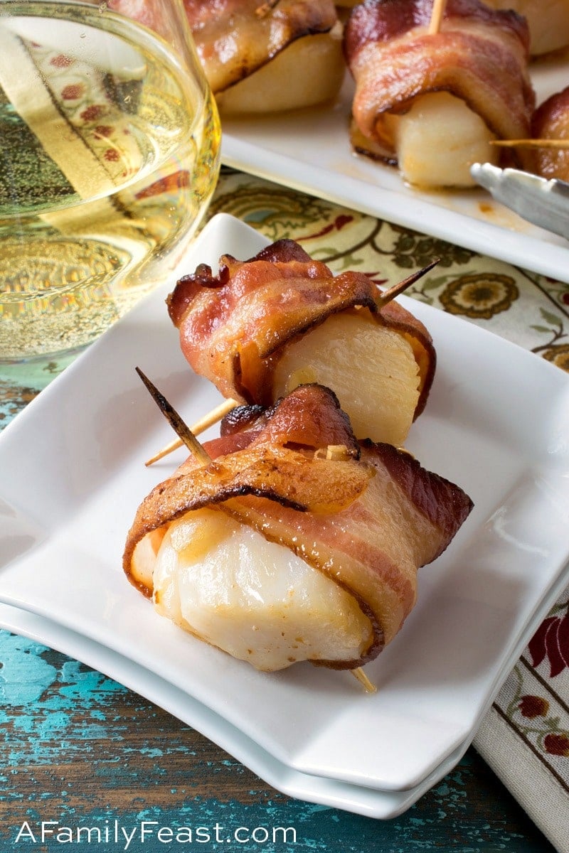 Scallops Wrapped in Bacon 