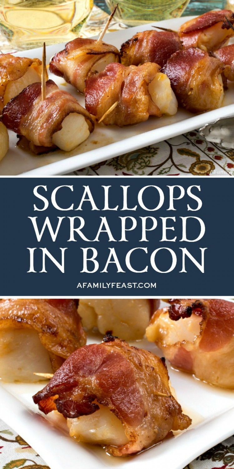 Scallops Wrapped in Bacon A Family Feast®