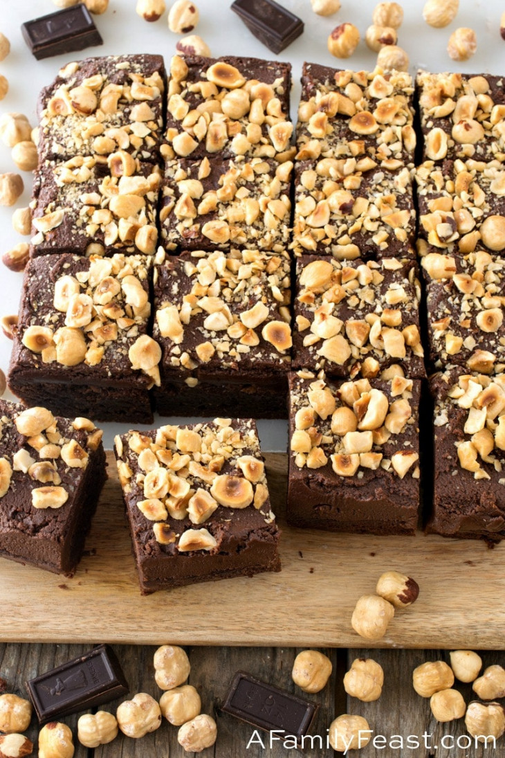 Best Hazelnut Brownies A Family Feast®