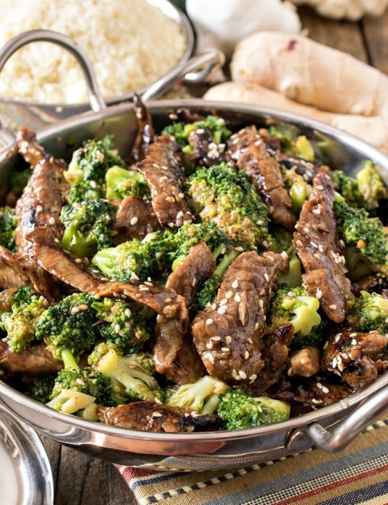 Healthier Mongolian Beef and Broccoli