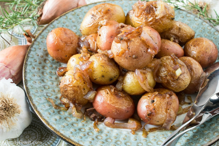 Rosemary Garlic Baby Potatoes A Family Feast®