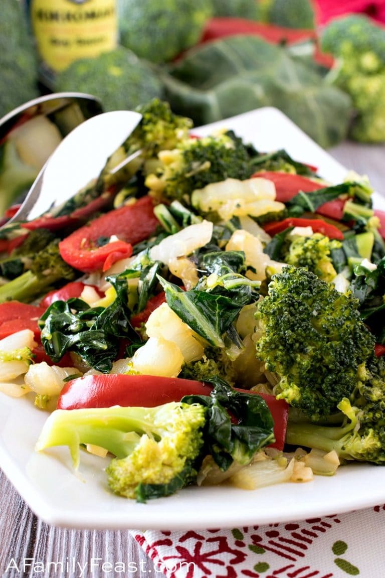 Stir-Fry Bok Choy with Red Pepper and Broccoli