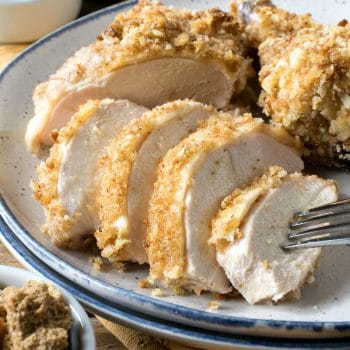 Stuffing Crusted Baked Chicken