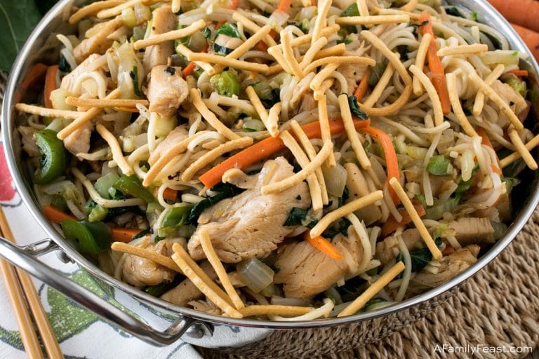 Healthier Chicken Chow Mein - A Family Feast®