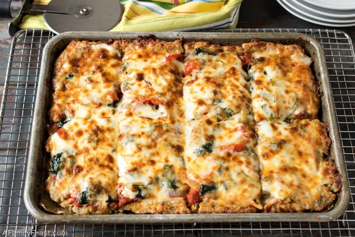 Keto Sheet Pan Pizza - A Family Feast®