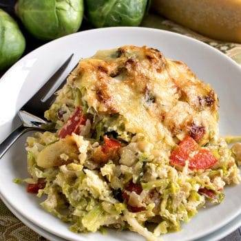 Creamed Brussels Sprouts with Bacon