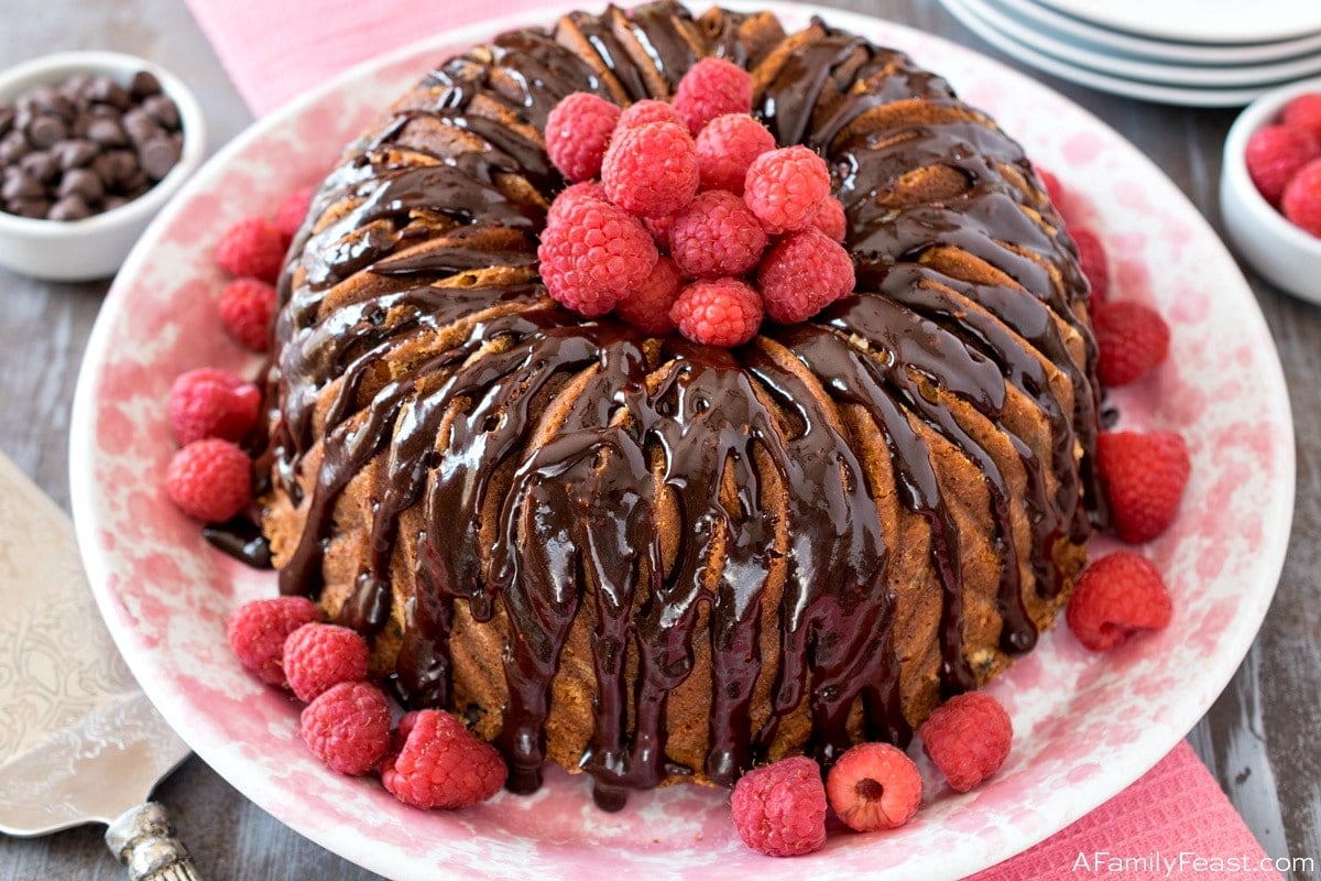 Chocolate Raspberry Bundt Cake 