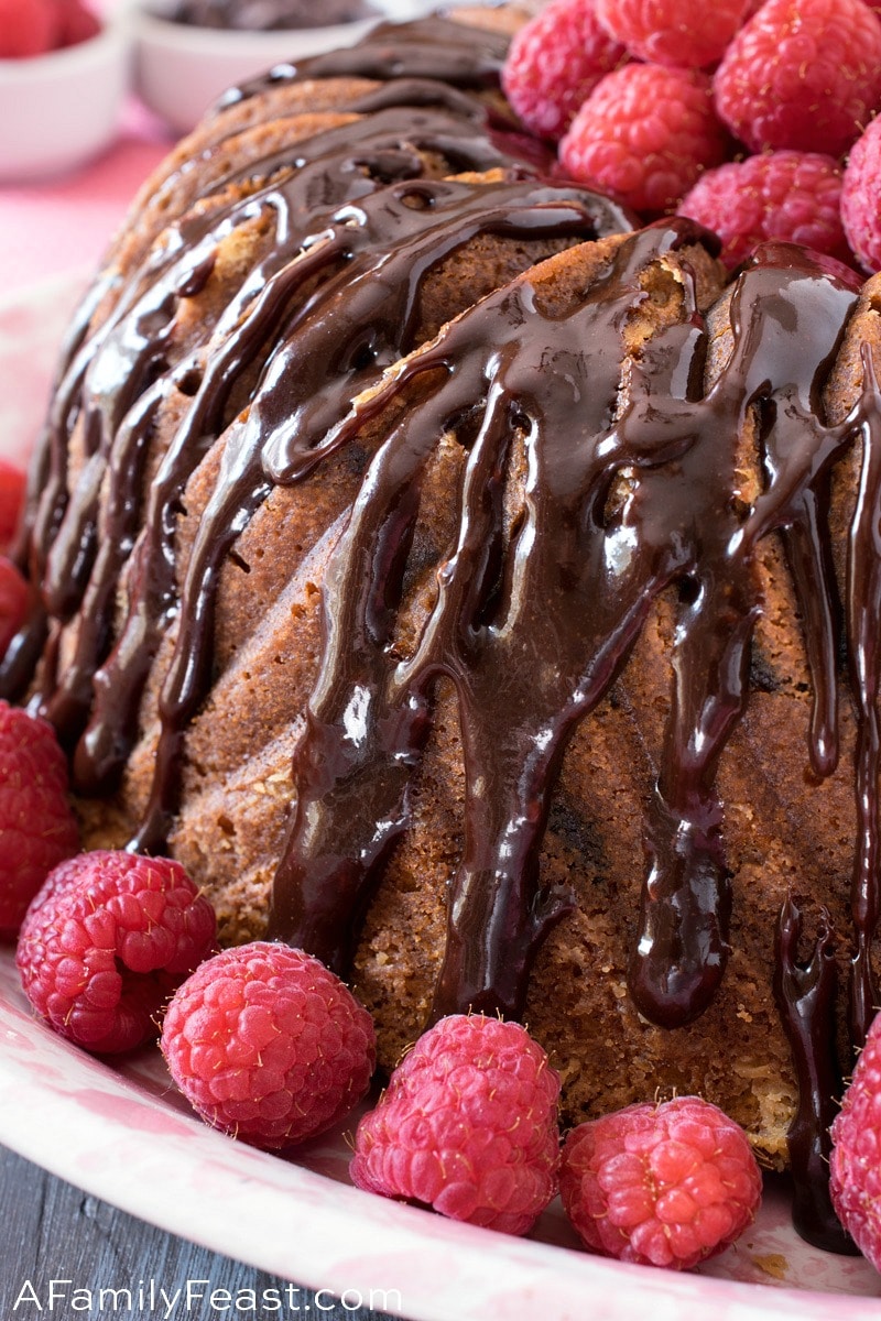 Chocolate Raspberry Bundt Cake 