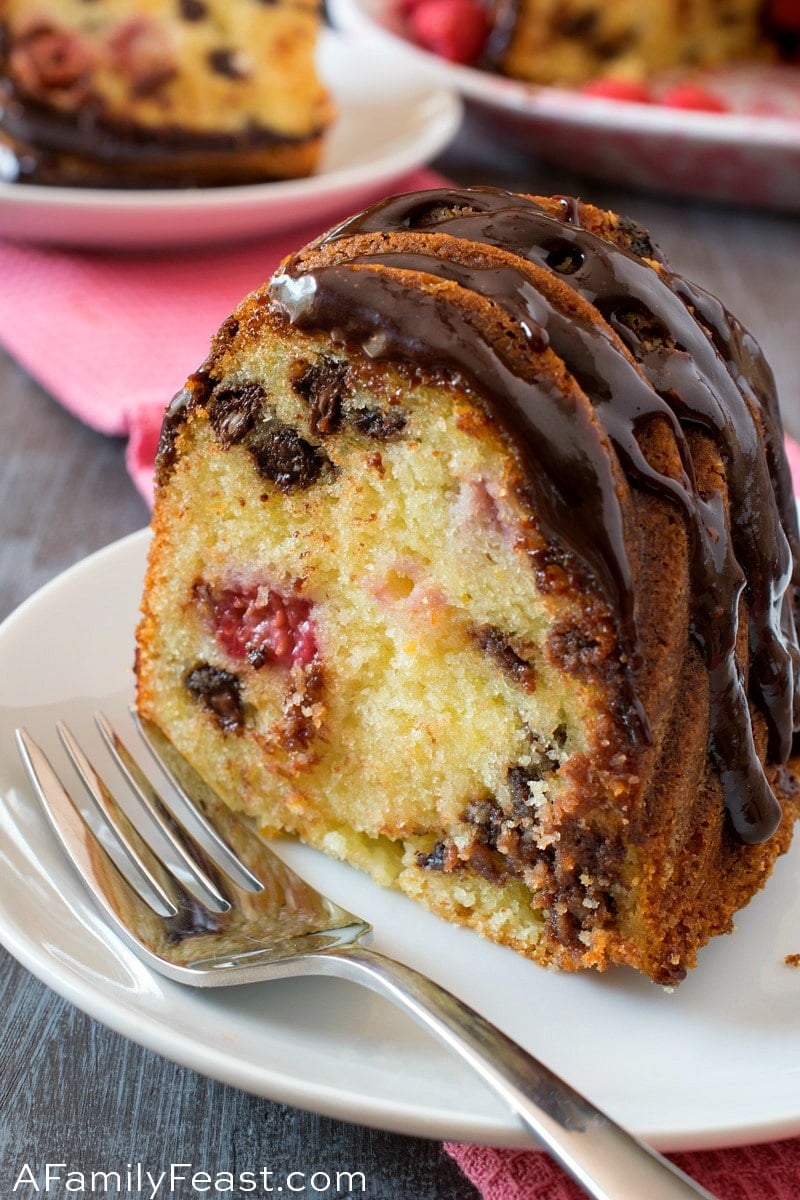 Chocolate Raspberry Bundt Cake 