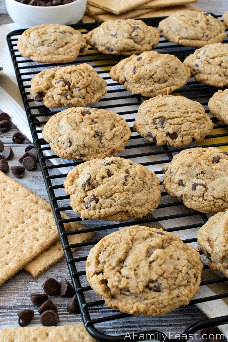 Graham Cracker Chocolate Chip Cookies 