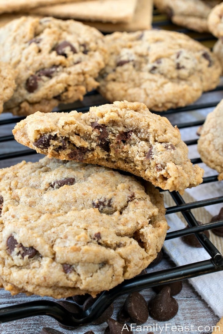 Graham Cracker Chocolate Chip Cookies A Family Feast®
