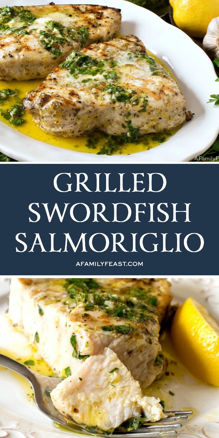 Grilled Swordfish Salmoriglio