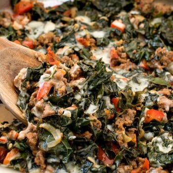 Keto Beef and Kale Skillet