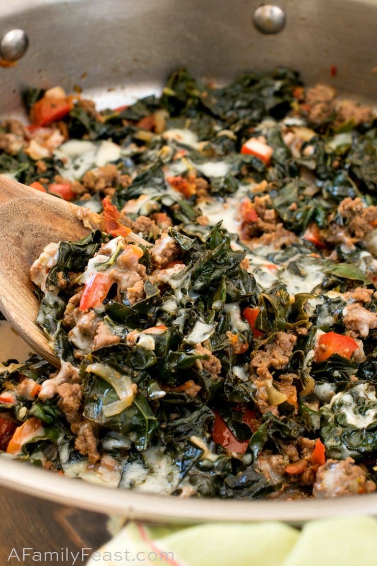 Ground Beef Kale: Healthy Greens Skillet