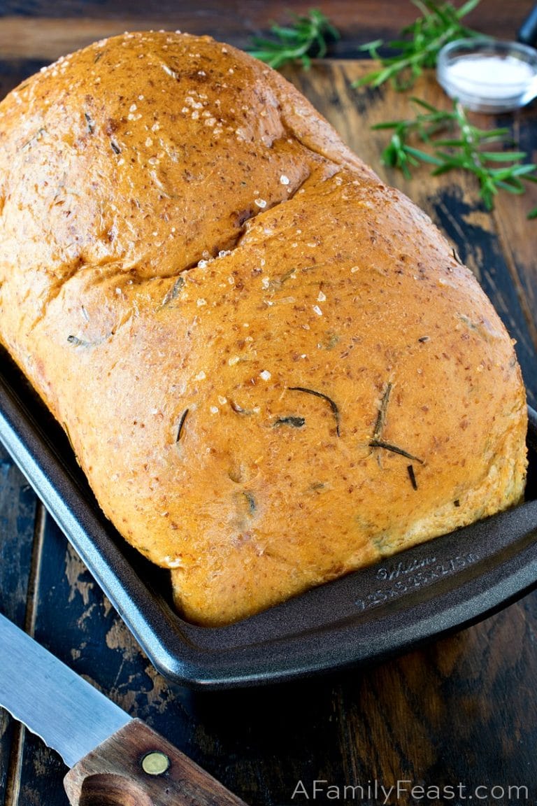 Rosemary Sea Salt Keto Bread A Family Feast®