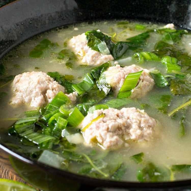Vietnamese Meatball and Watercress Soup