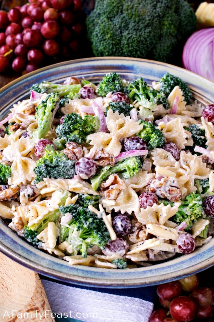 Broccoli Grape Pasta Salad A Family Feast®