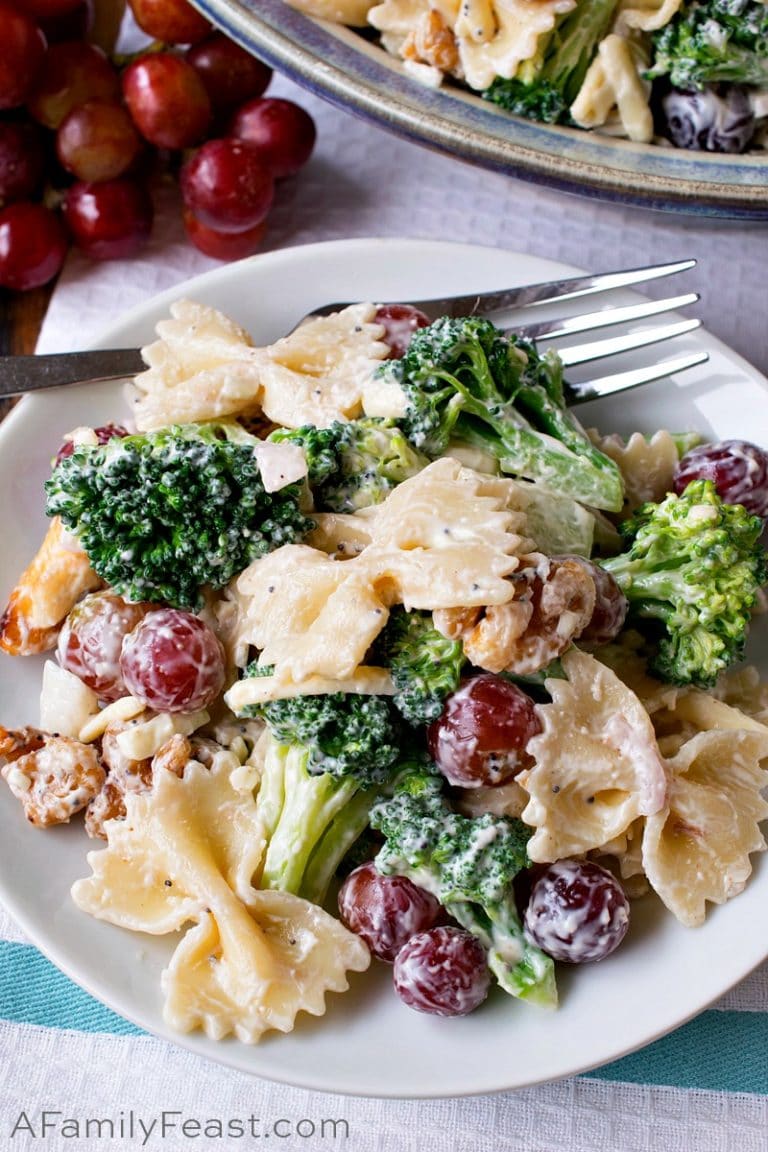 Broccoli Grape Pasta Salad A Family Feast®