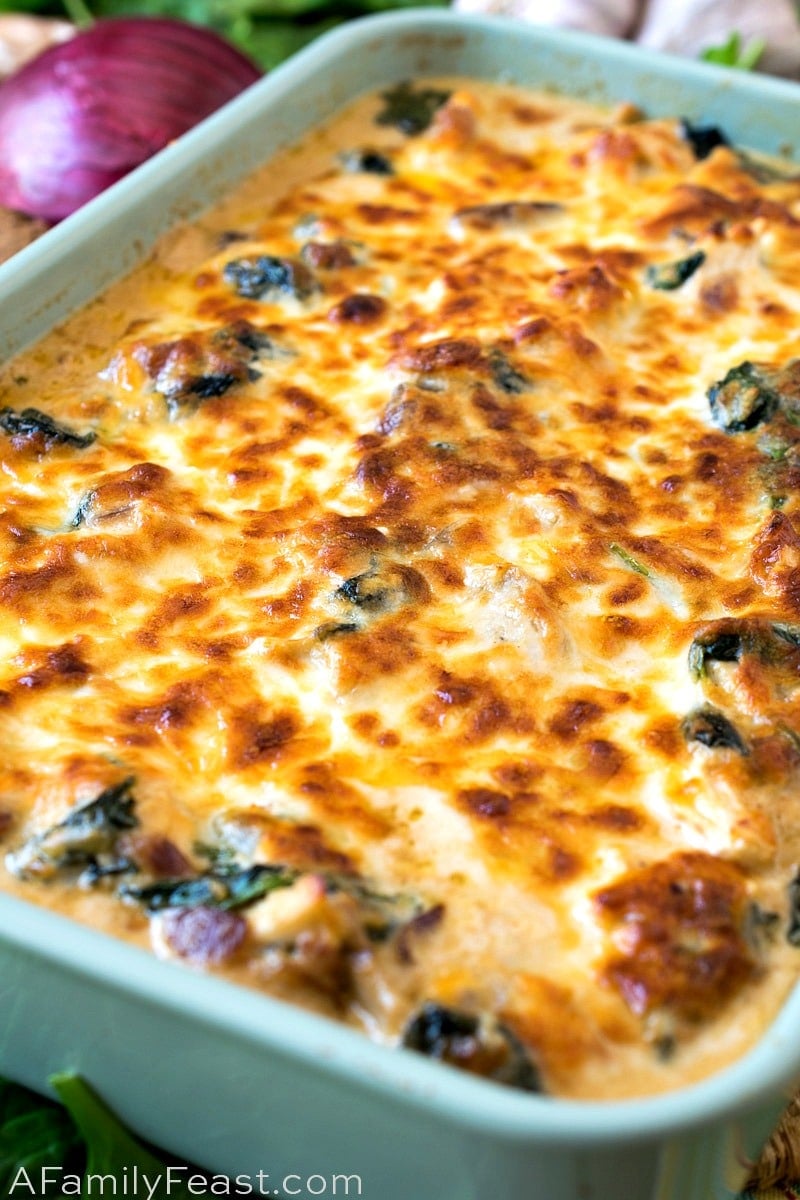 Keto Chicken Cheese Bake - A Family Feast®