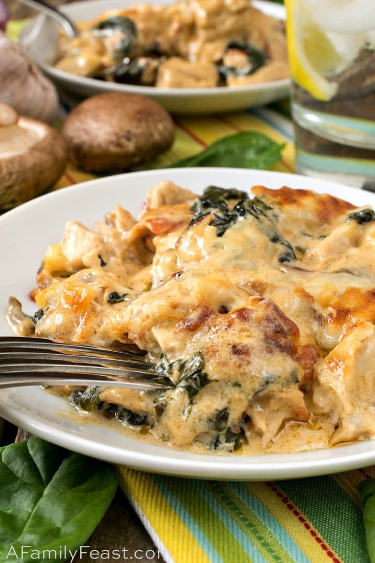 Keto Chicken Cheese Bake - A Family Feast®