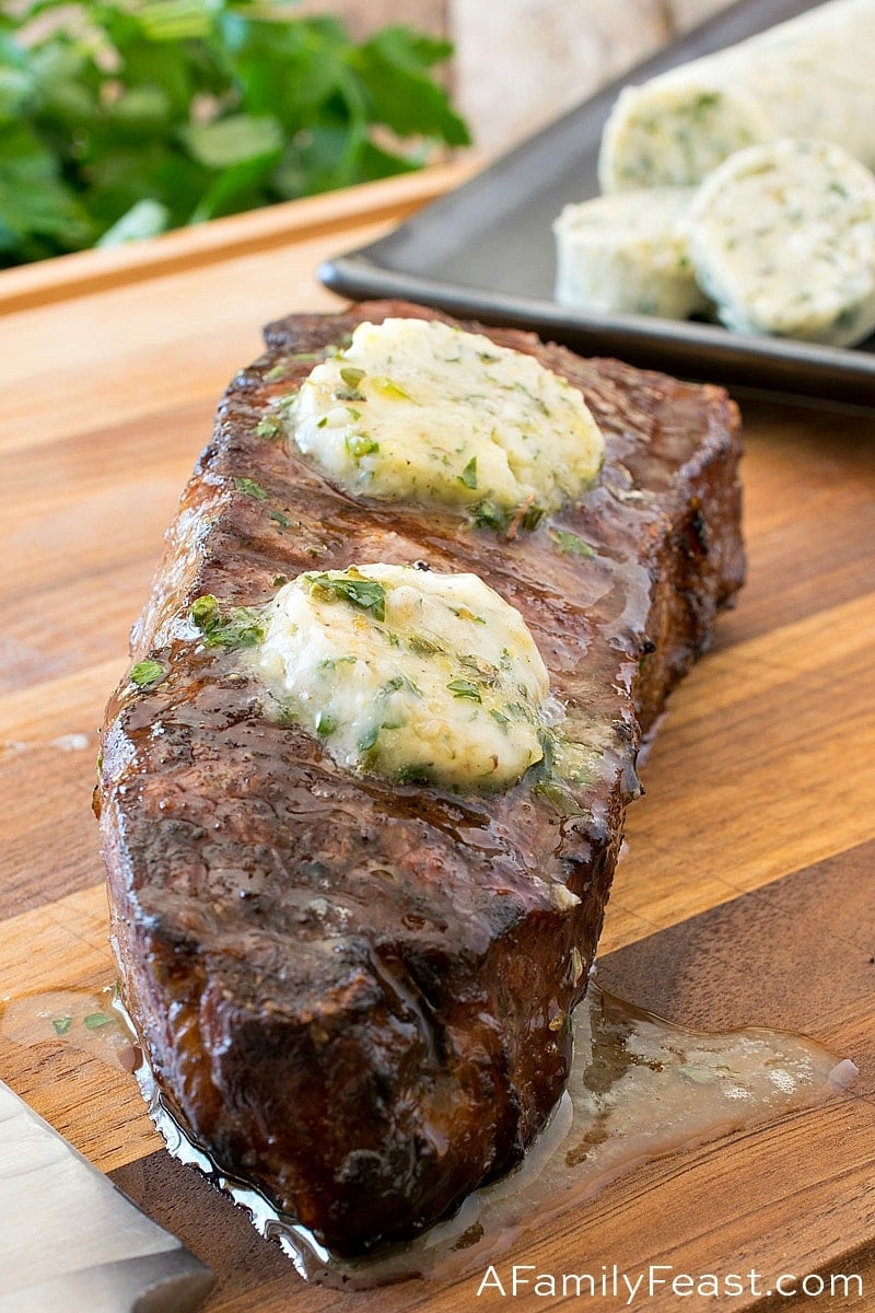 Garlic Herb Compound Butter for Steak - Spend With Pennies