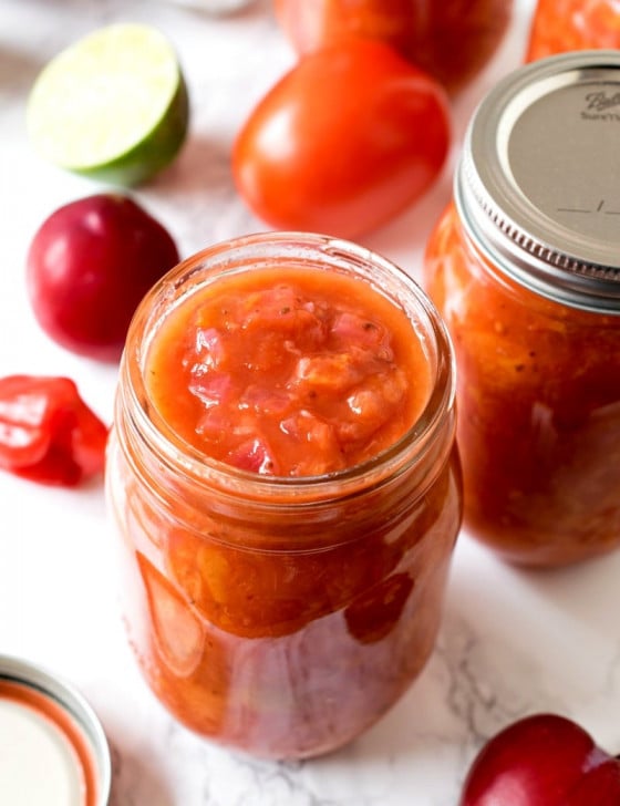 Plum Habanero Salsa