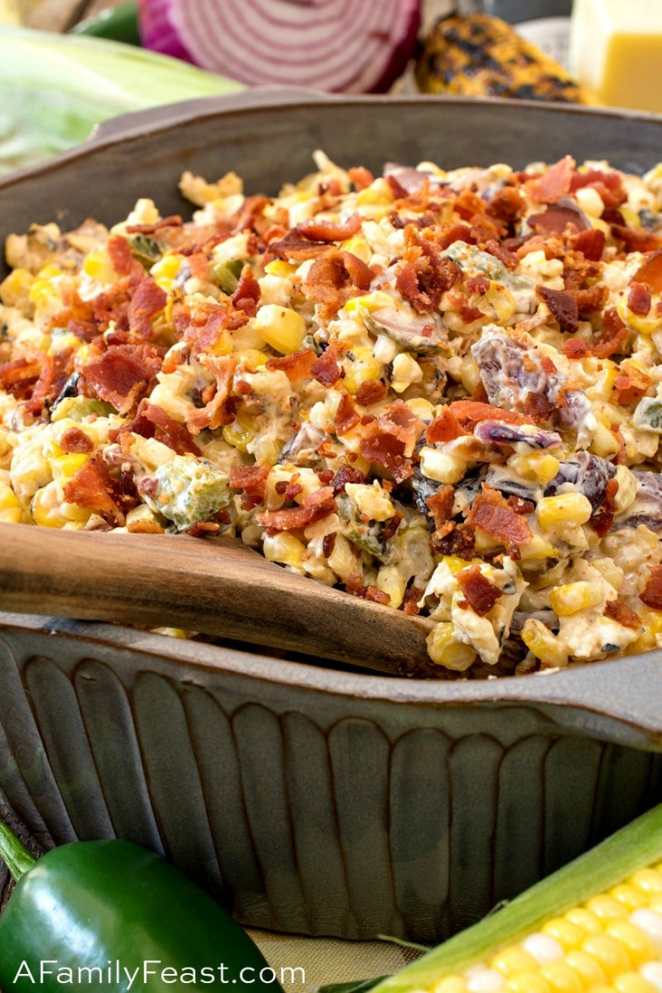 Grilled Corn and Jalapeño Salad A Family Feast®