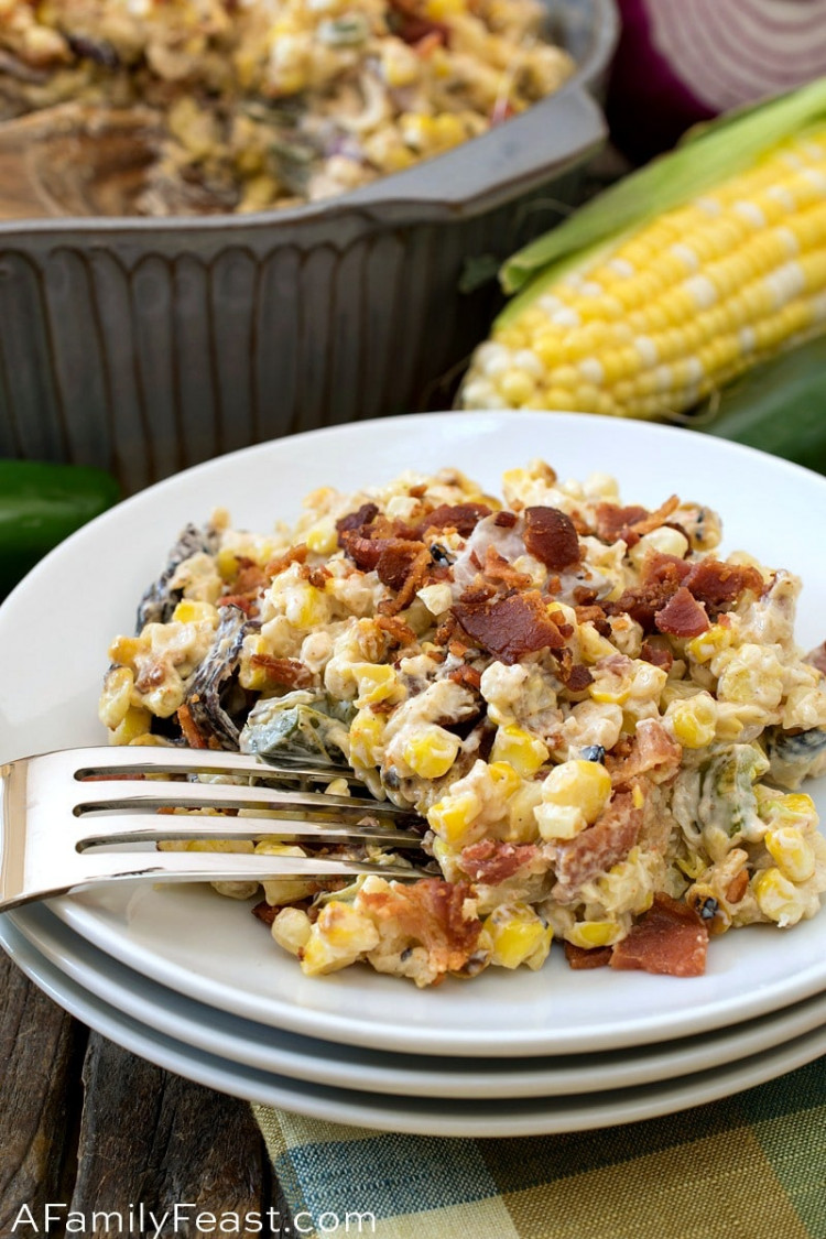 Grilled Corn and Jalapeño Salad A Family Feast®