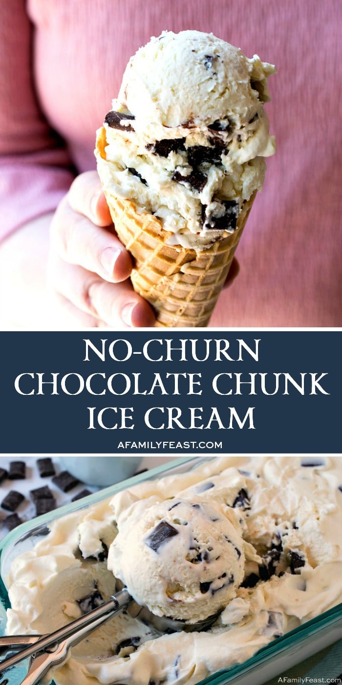 No-Churn Chocolate Chunk Ice Cream