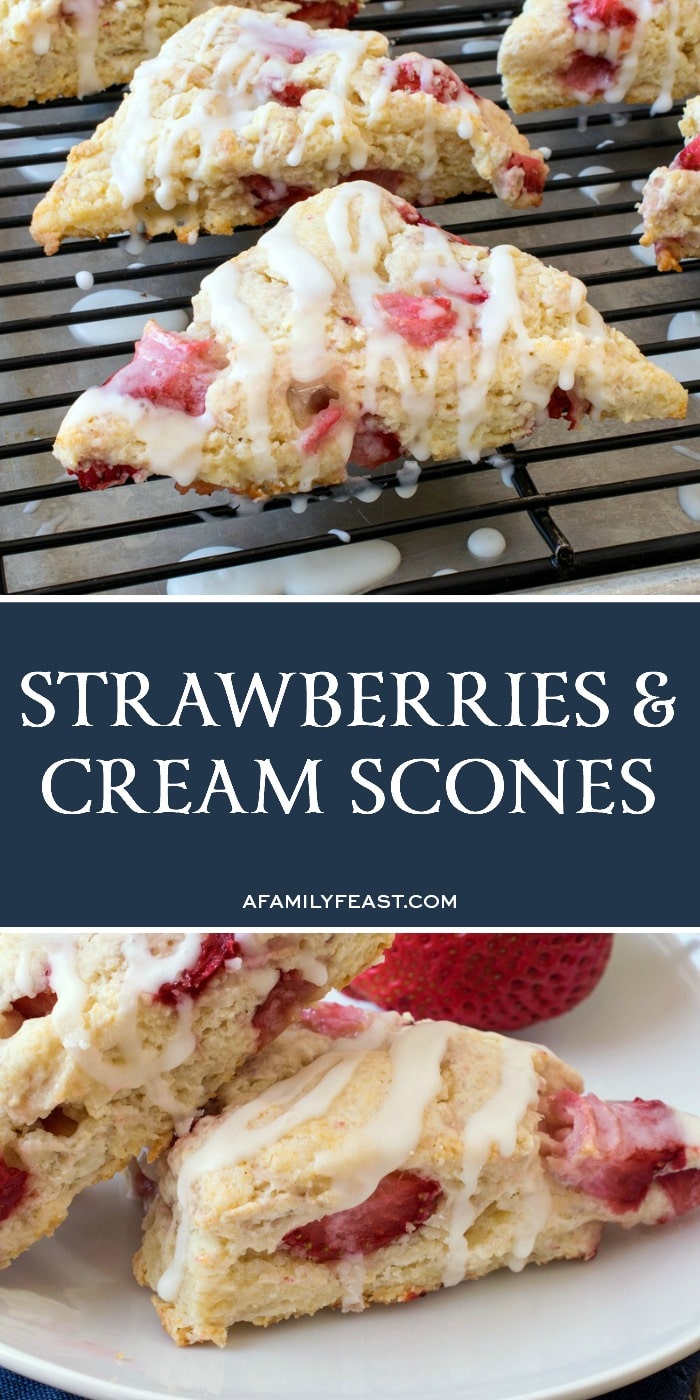 Strawberries & Cream Scones 