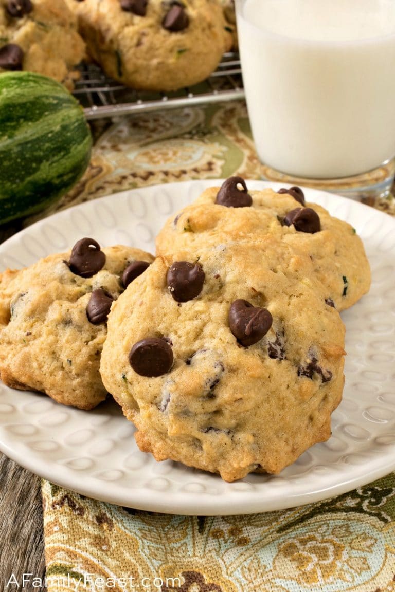 Zucchini Chocolate Chip Cookies A Family Feast®