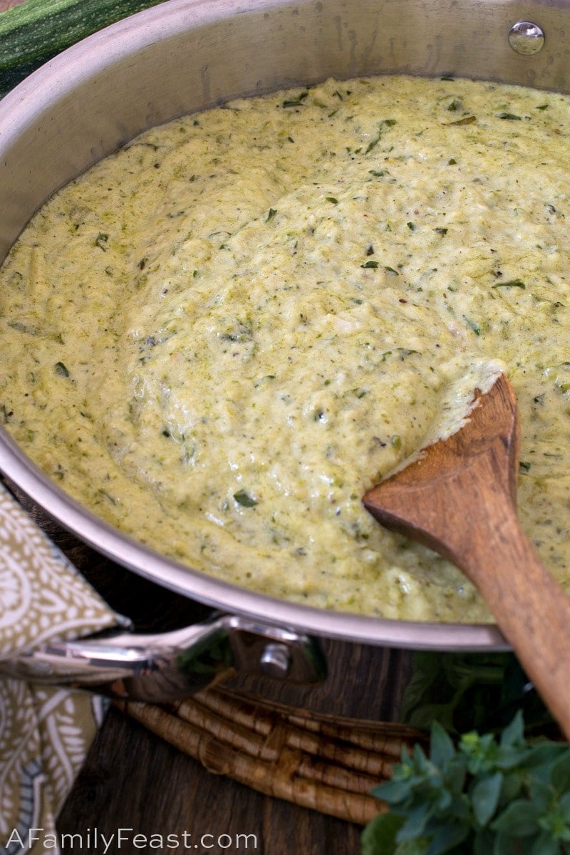 creamy zucchini sauce