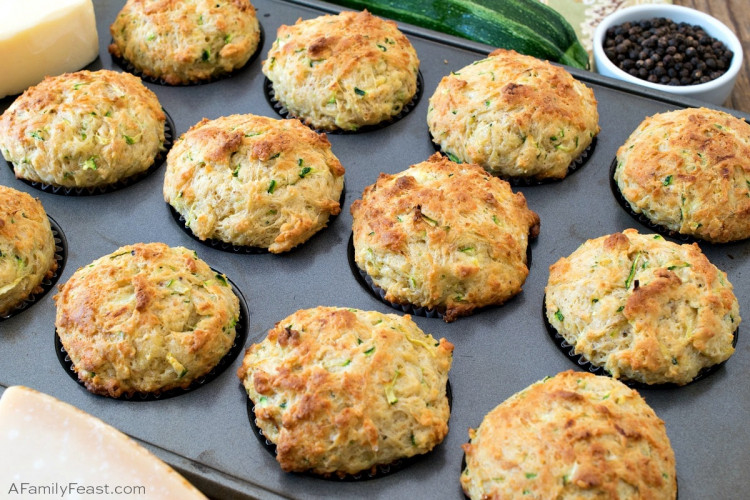 Savory Keto Zucchini Cheese Muffins A Family Feast®