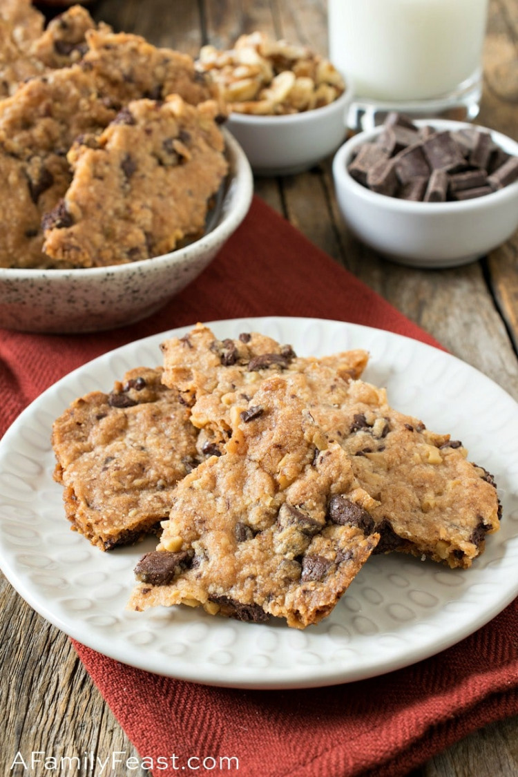 Chocolate Chip Cookie Brittle A Family Feast®