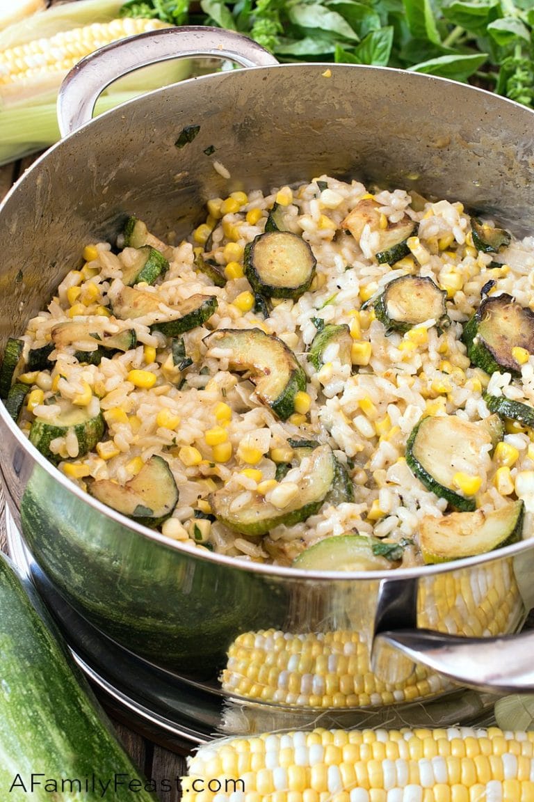 Zucchini Corn Risotto