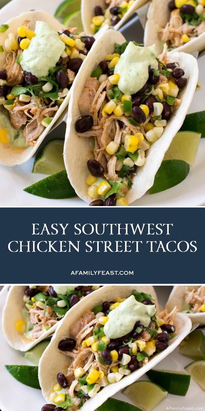 Easy Southwest Chicken Street Tacos 