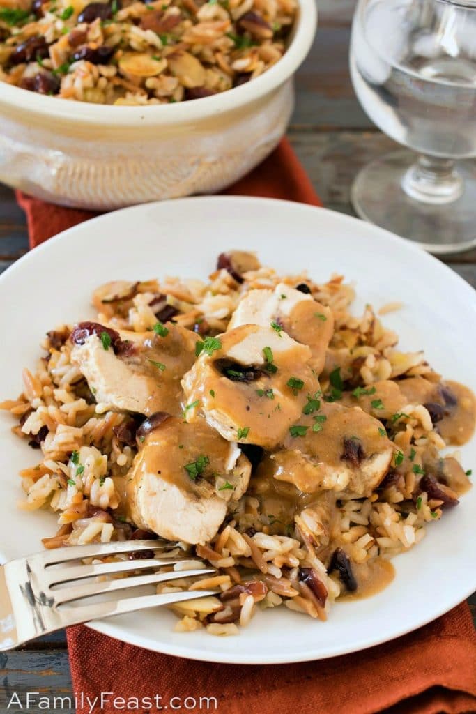 Cape Cod Cranberry Stuffed Chicken - A Family Feast®