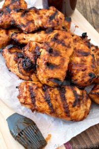 Grilled BBQ Turkey Tips