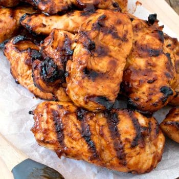 Grilled BBQ Turkey Tips