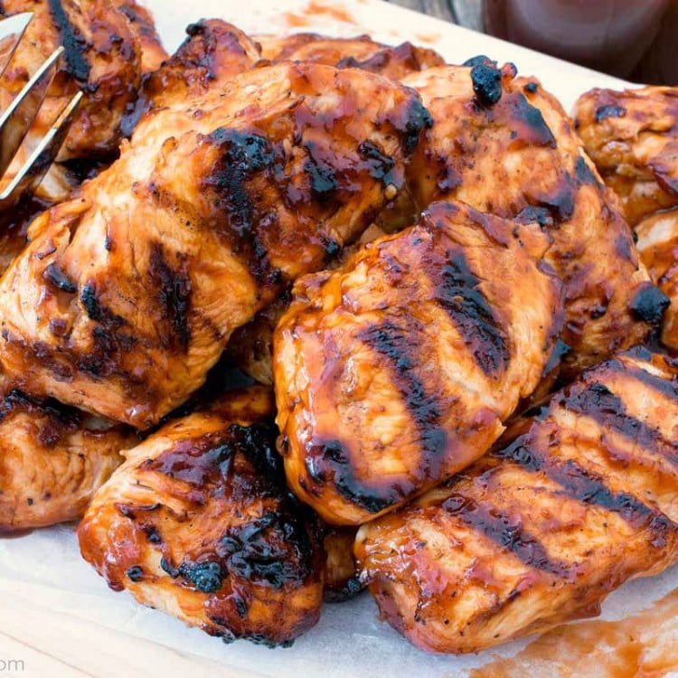 Grilled BBQ Turkey Tips