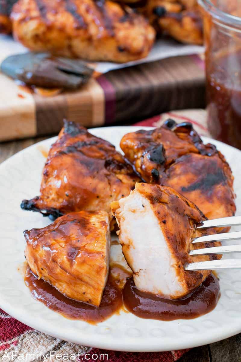 Grilled BBQ Turkey Tips