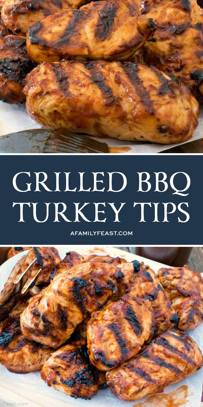 Grilled BBQ Turkey Tips 