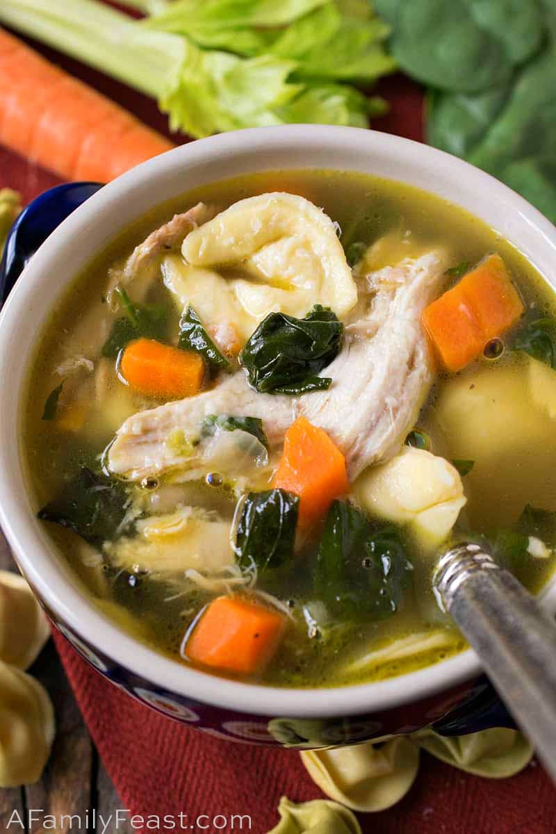 Chicken Tortellini Soup 