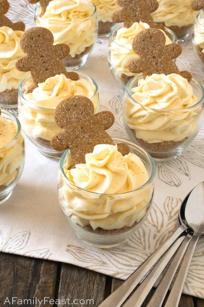 No Bake Mini Eggnog Cheesecake Cups A Family Feast®