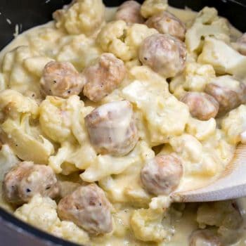 Keto 'Mac' and Cheese with Sausage