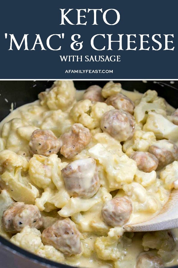 Keto 'Mac' and Cheese with Sausage